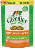 Greenies Mega Size Feline Smart Bites Chicken Flavor Healthy Indoor 4.6-Ounce