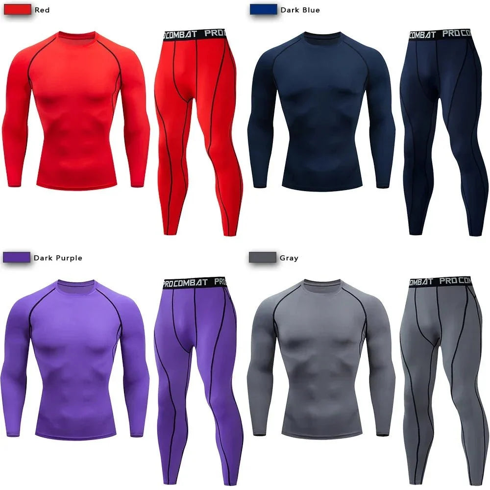 Men's Compression Tracksuit – GYM & MMA Training Set