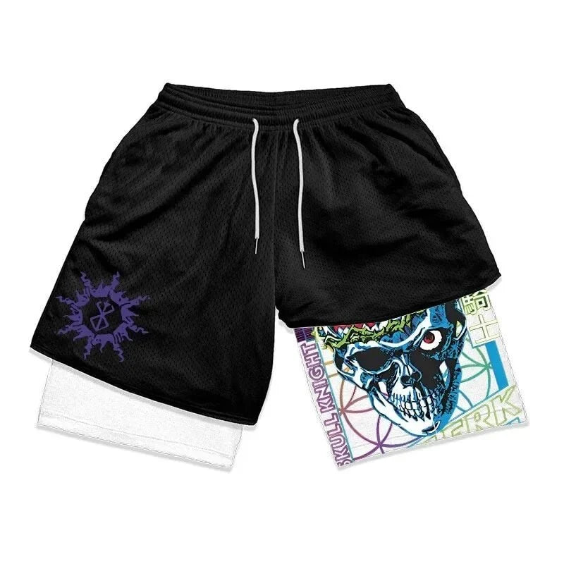 Men's Oversized Graphic Gym Shorts – Track Shorts