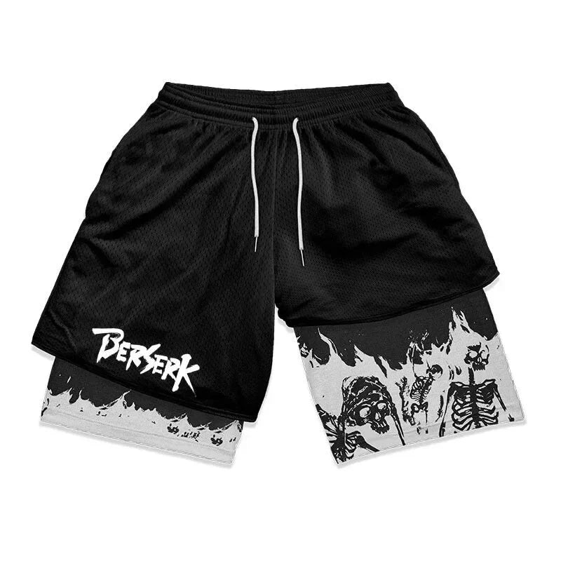 Men's Oversized Graphic Gym Shorts – Track Shorts