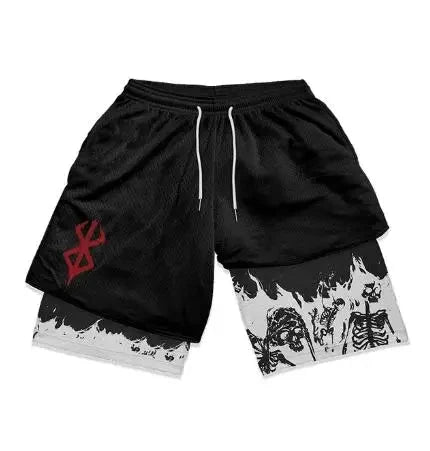 Men's Oversized Graphic Gym Shorts – Track Shorts