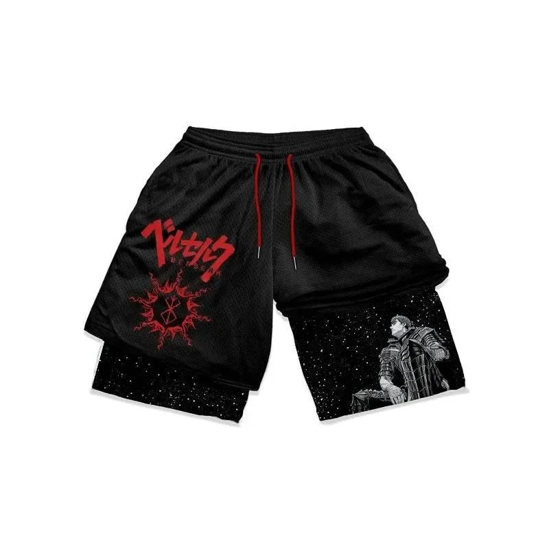 Men's Oversized Graphic Gym Shorts – Track Shorts
