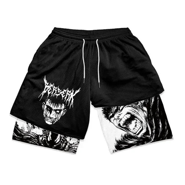 Men's Oversized Graphic Gym Shorts – Track Shorts