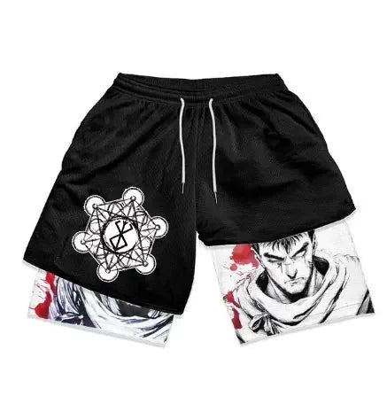 Men's Oversized Graphic Gym Shorts – Track Shorts