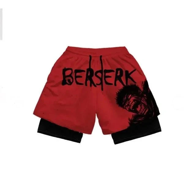 Men's Oversized Graphic Gym Shorts – Track Shorts