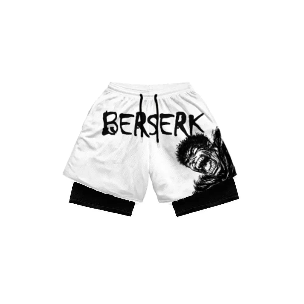 Men's Oversized Graphic Gym Shorts – Track Shorts