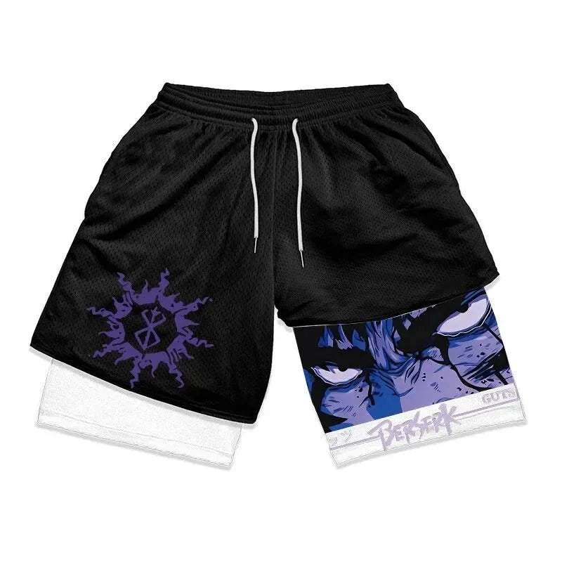 Men's Oversized Graphic Gym Shorts – Track Shorts